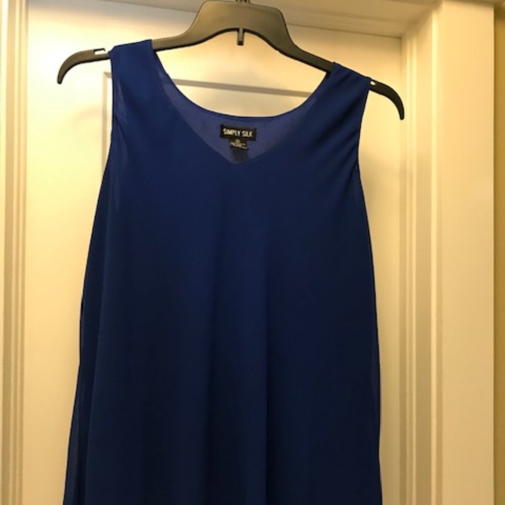 Sleeveless Silk Blouse